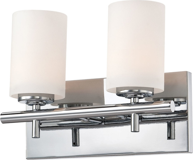 Barro 2 Light Vanity Chrome And White Opal Gl Barro 2 Light Vanity Chrome And White Opal Gl