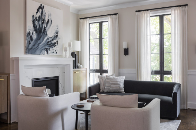 Classic Contemporary Townhome contemporary-living-room