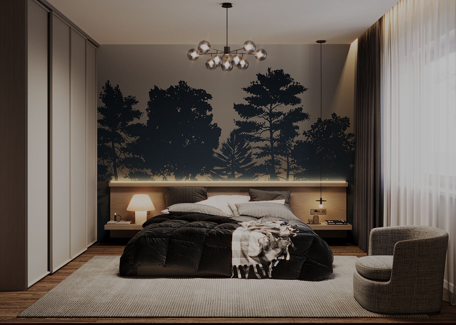 Спальня в современном стиле