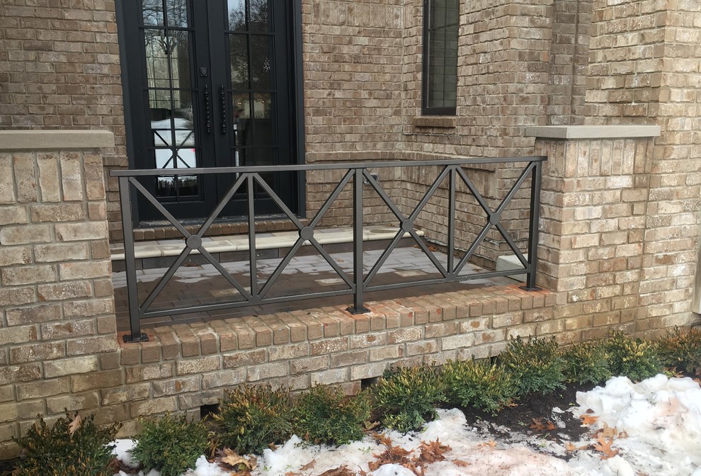 XFactor Cross Brace Railing Traditional Porch Detroit by Great