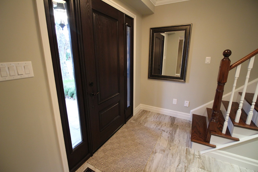 Inspiration for a transitional entryway remodel in Toronto