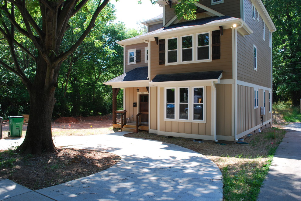 Noda, Charlotte, Infill Project:  tall house on a small lot.