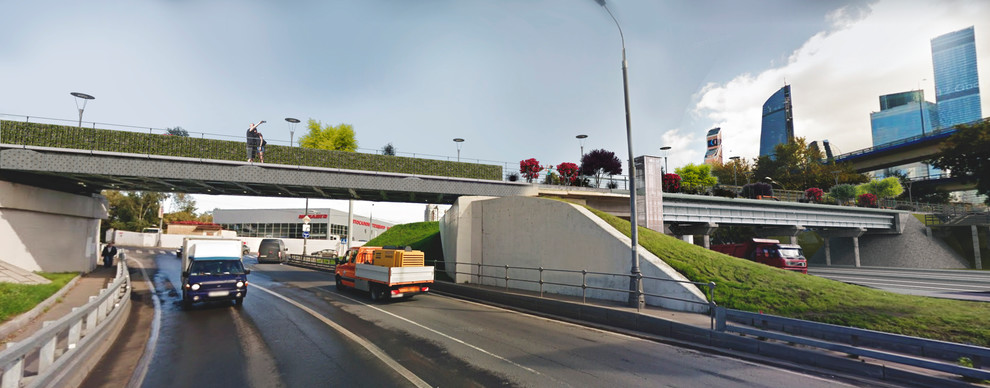 Пешеходный мост в Москве