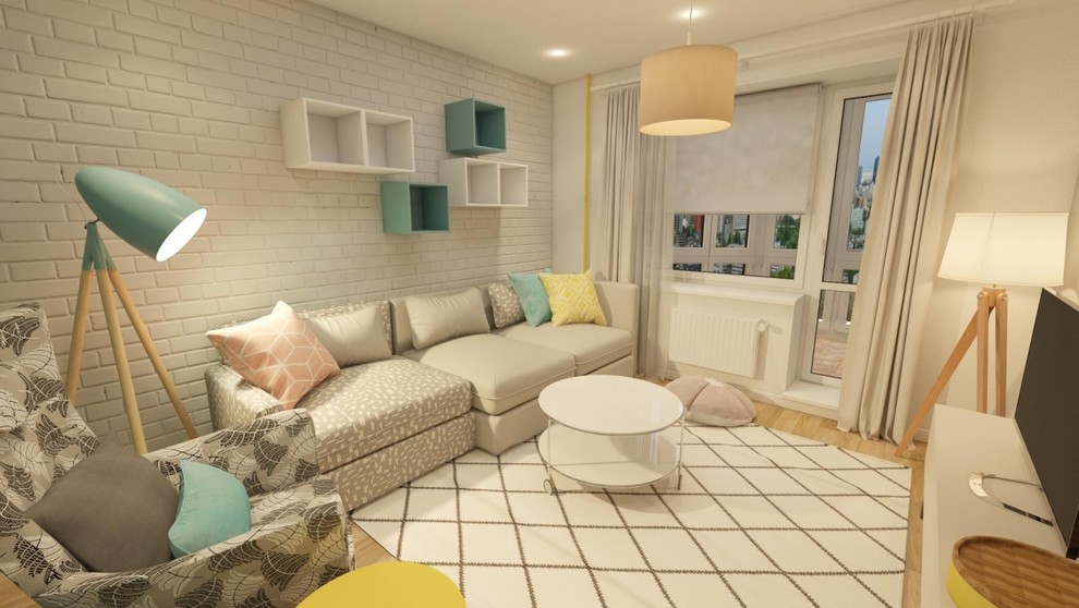 Яркая квартира в Скандинавском стиле