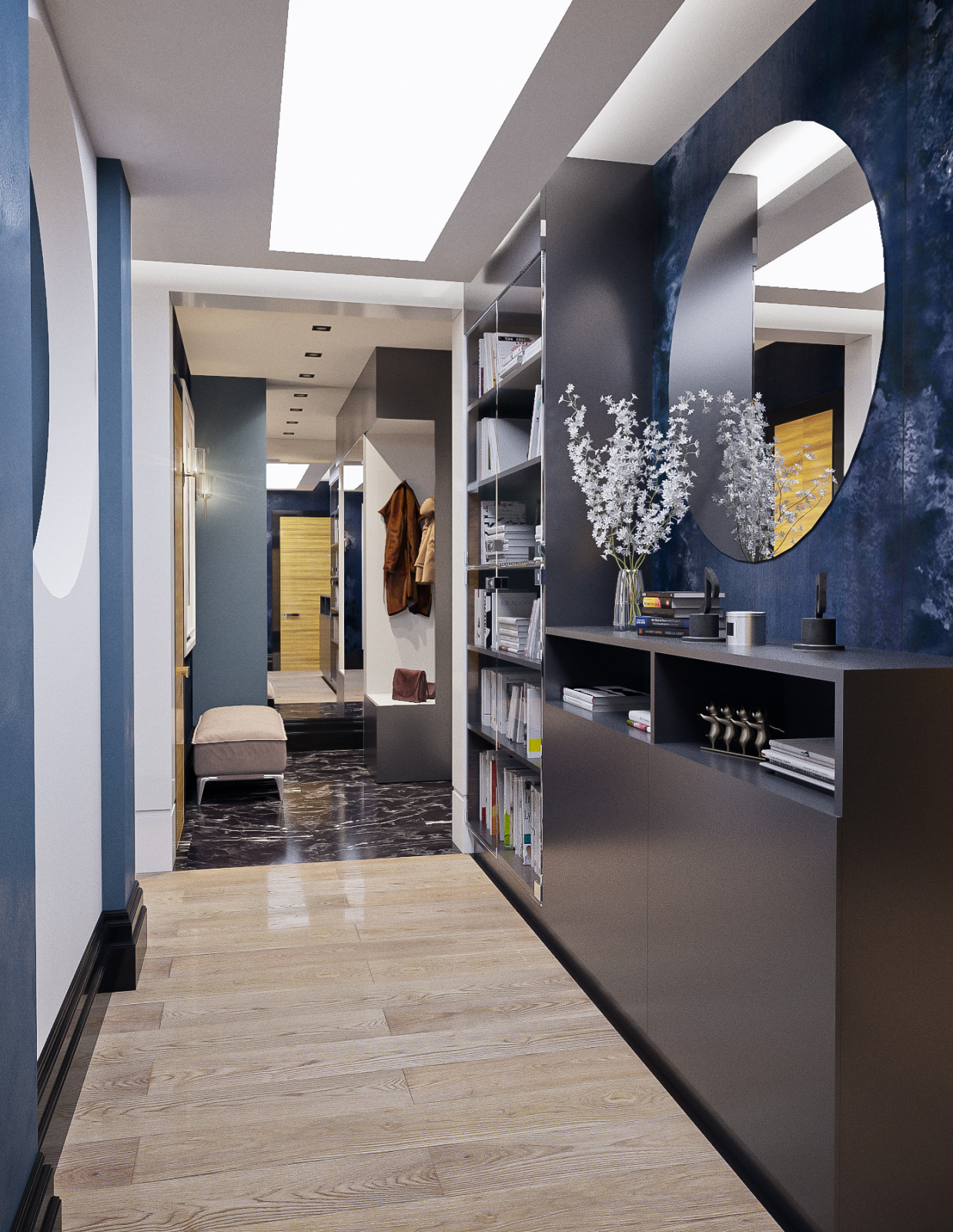 Завершенный проект квартиры на улице Турку, Санкт-Петербург, 140 м.кв.