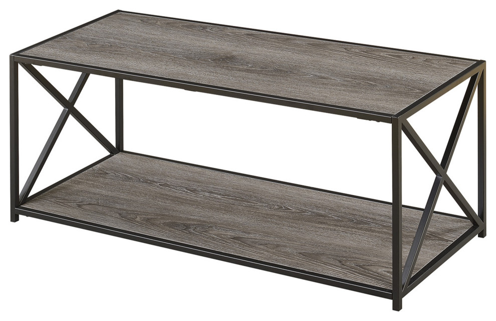 Tucson Coffee Table With Shelf Industrial Coffee Tables by