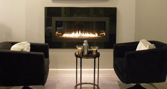 Heat Glo Cosmo Gas Fireplace Contemporary Living Room