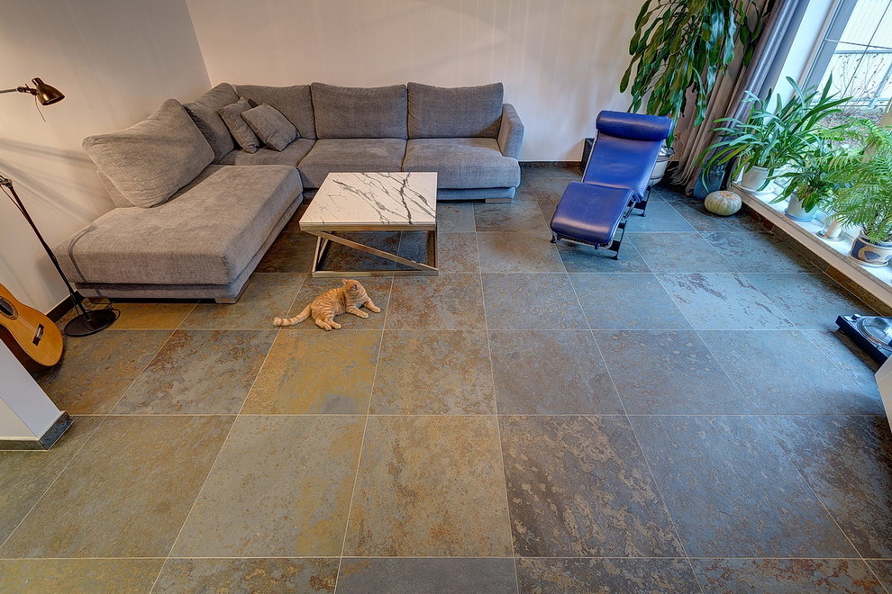 Натуральный камень в интерьере коттеджа