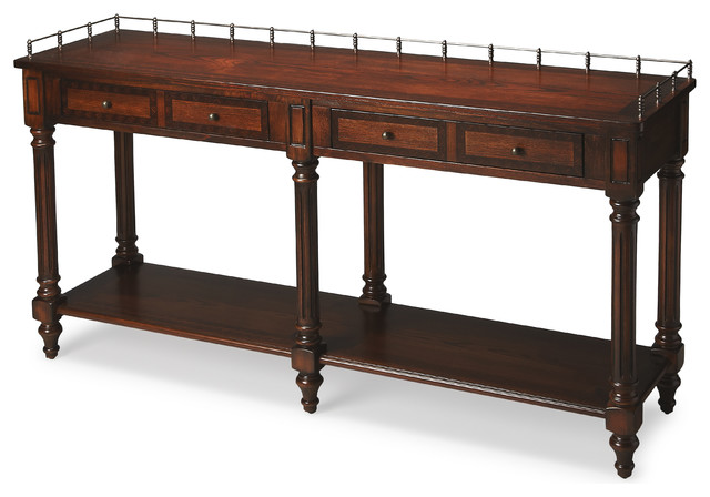 Butler Charleston Plantation Cherry Sofa Console Table Butler Charleston Plantation Cherry Sofa Console Table