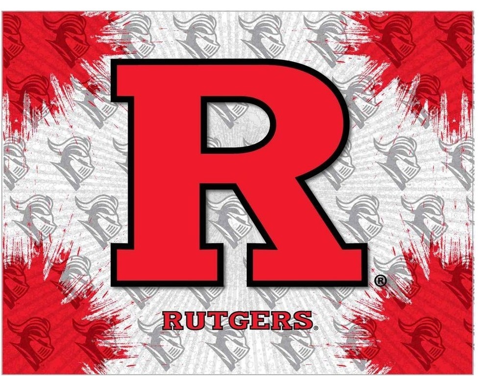 Rutgers Logo Canvas, 20"x15" Contemporary Prints And Posters by