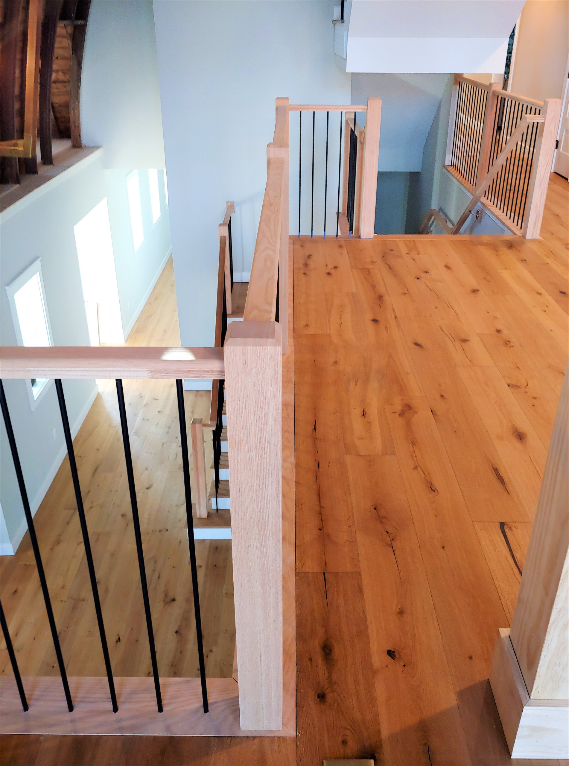 102_Straight-Freestanding Stairs/Landing in Barn Style Home, Leesburg VA 20175