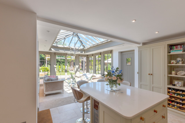 An orangery transforms the back of this Suffolk residence. contemporary-uterum