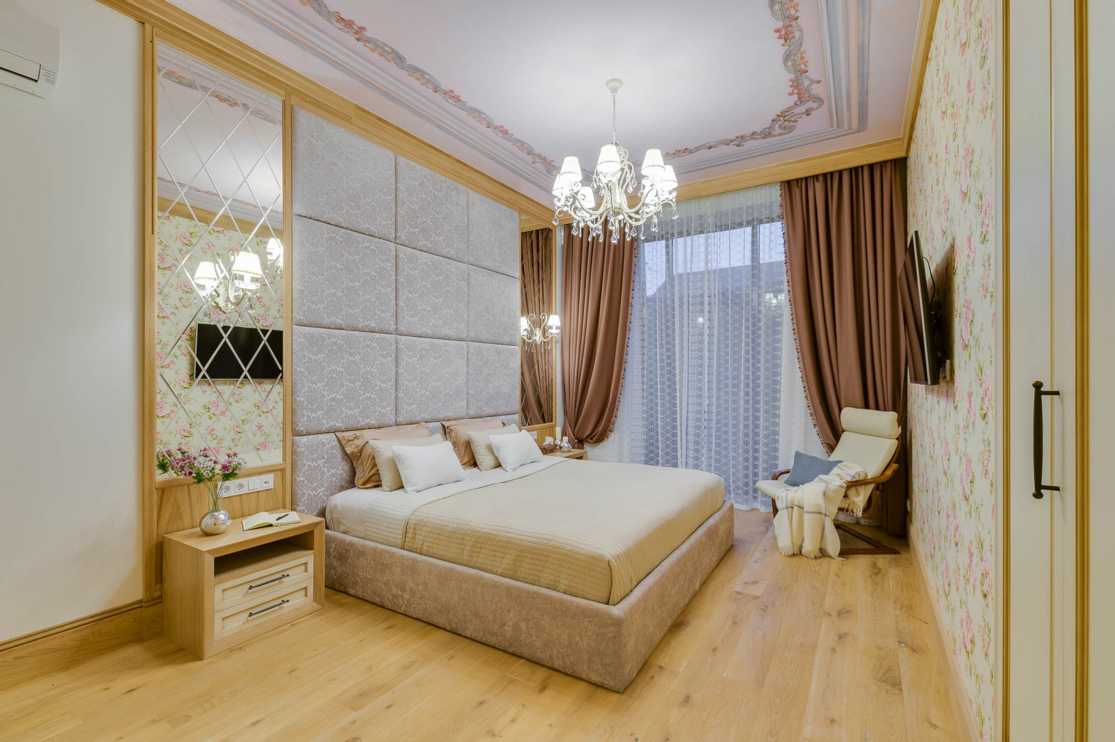 Индивидуальный проект спальни в загородном доме