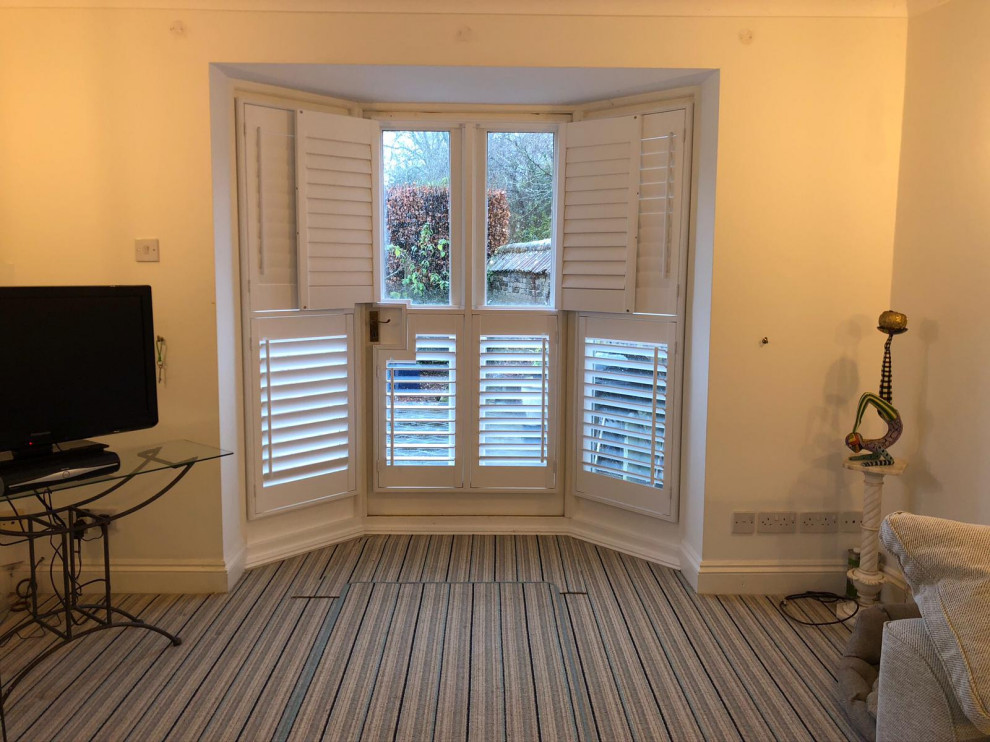 Design ideas for a contemporary living room in Dorset.