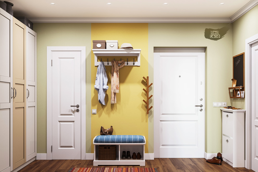 Прихожая в проекте Яркая Скандинавия