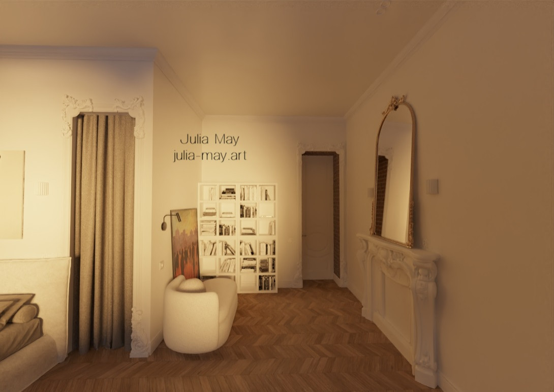 Дизайн-проект квартиры в историческом центре Санкт Петербурга в классическом сти