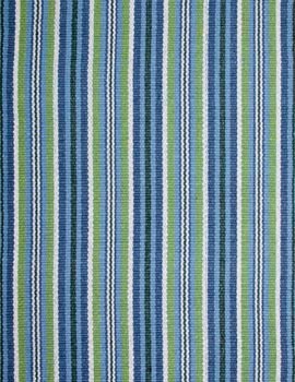 Alford Rug, Blue/Green/White, 8.5'x11'