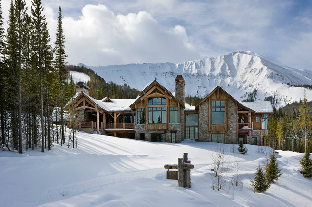 Moonlight Ranch Residence rustik-fasad