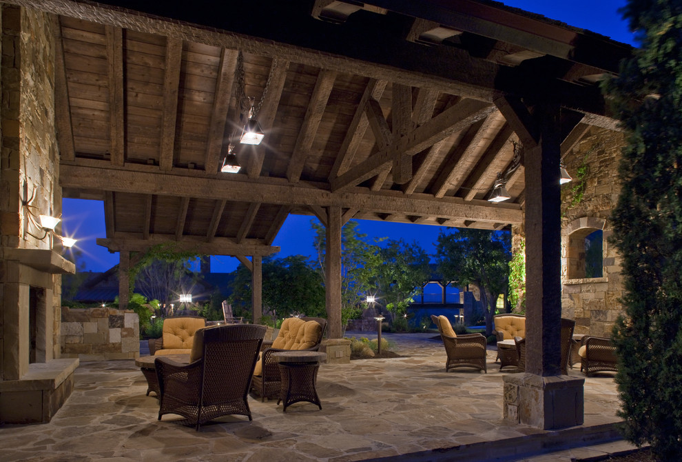 This is an example of a country patio in Austin.