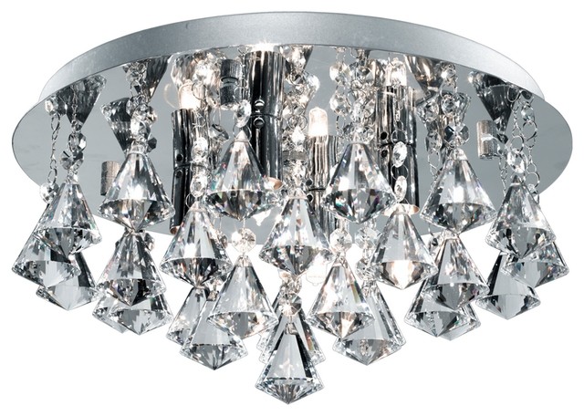 Hanna Bathroom Ip44 4 Light Chrome Crystal Flush Ceiling Hanna Bathroom Ip44 4 Light Chrome Crystal Flush Ceiling Transitional Lights By Washington Lighting And Interiors