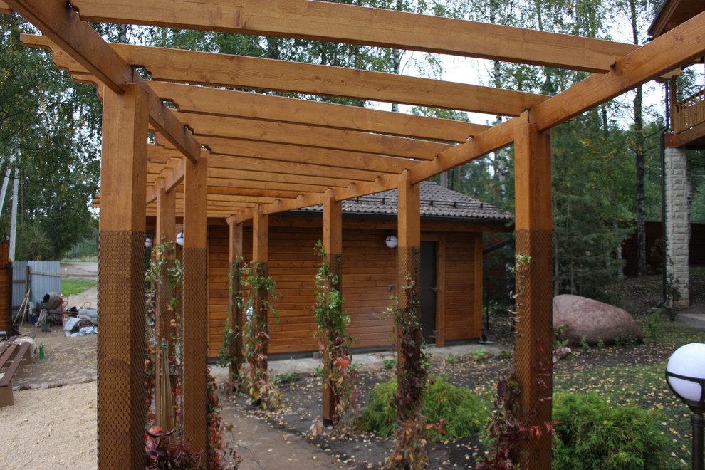 Проект деревянного навеса