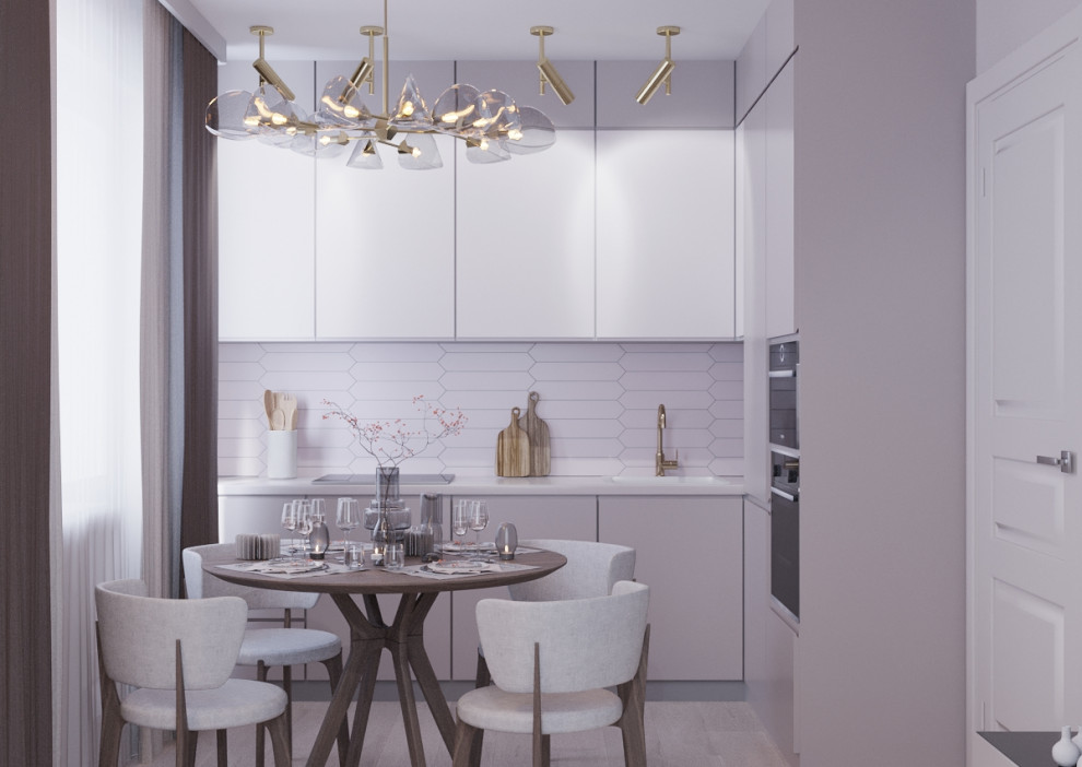 Dusty Rose Living Room & Kitchen