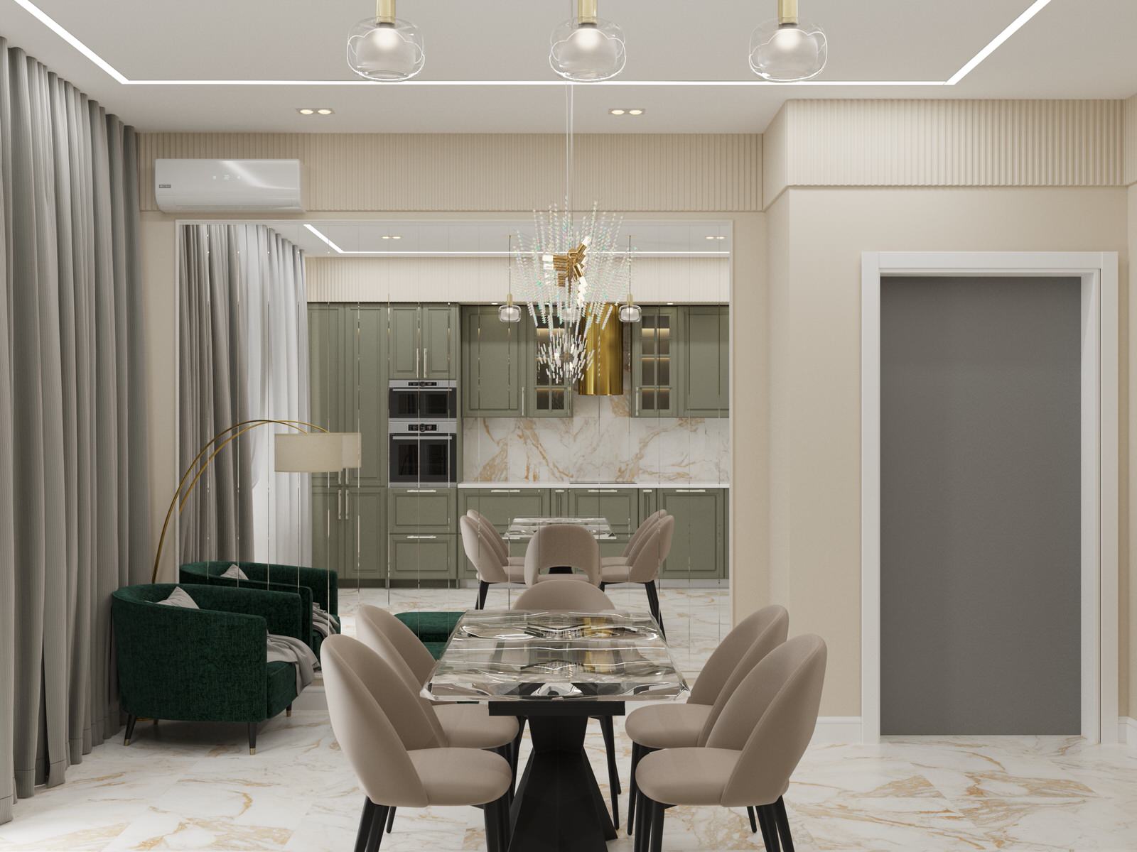 Кухня с островом