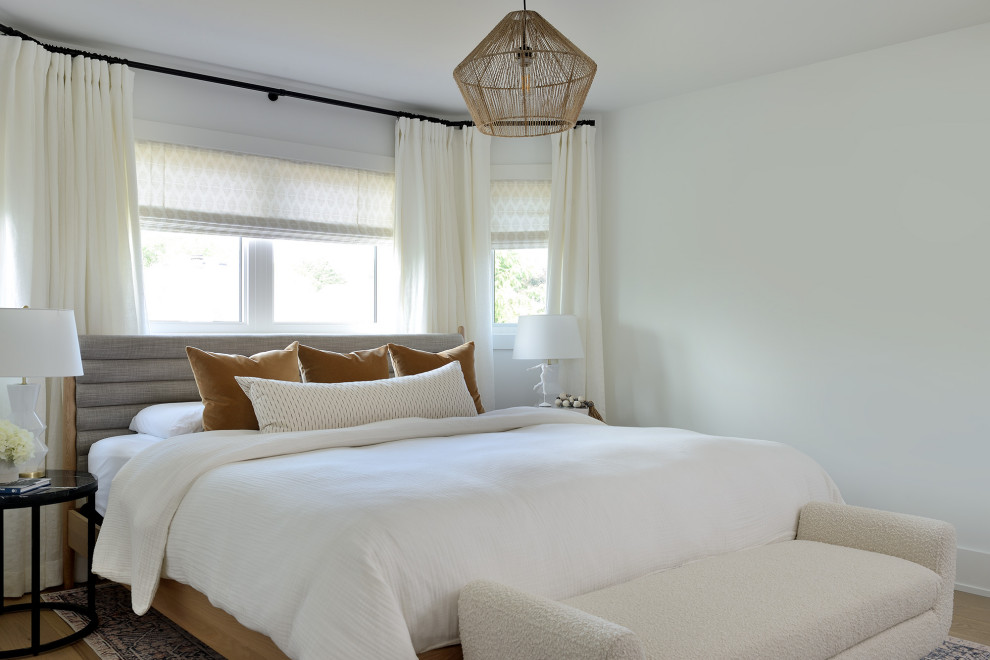 Example of a danish bedroom design in Toronto