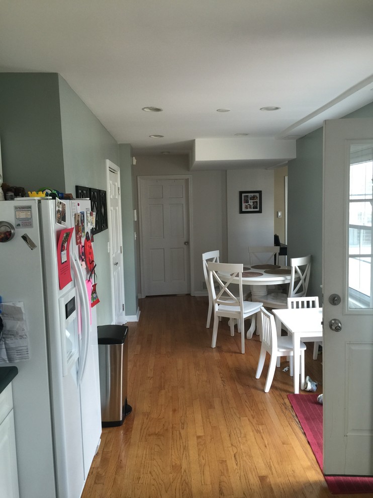Before Picture of Timeless White & Grey Kitchen