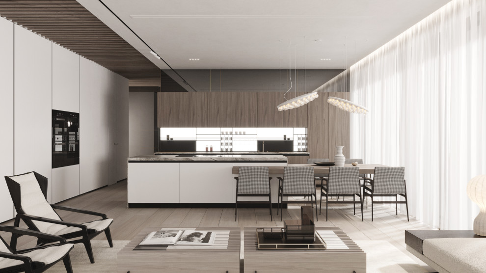 Modern megalopolis apartment