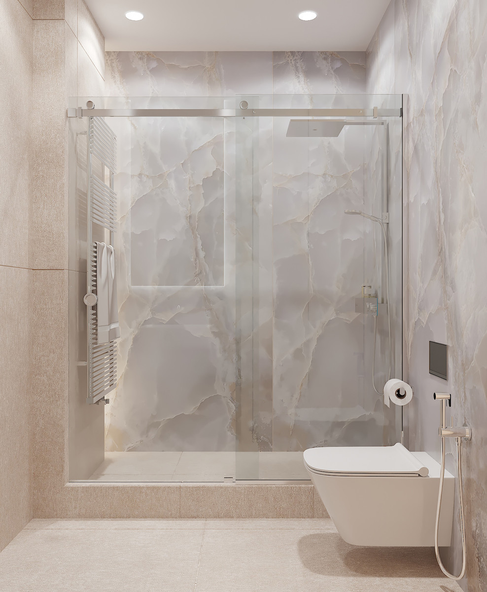 Современный дзен. ЖК Переулок Бульварный. Визуализация.