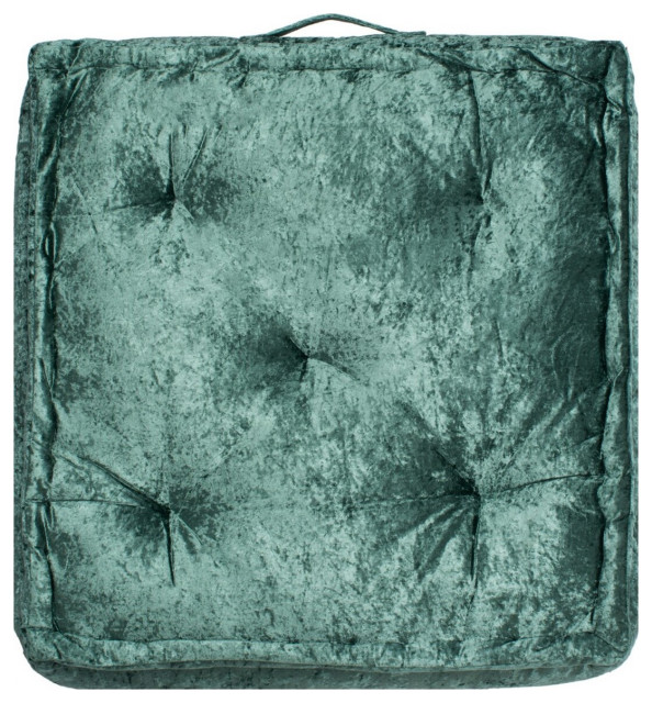 Safavieh Belia Floor Pillow Green 19" X 19"