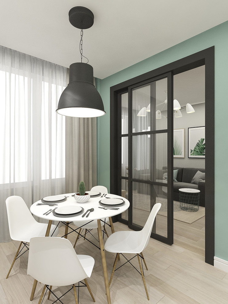 Однокомнатная квартира " Мятная скандинавия" 45 м2