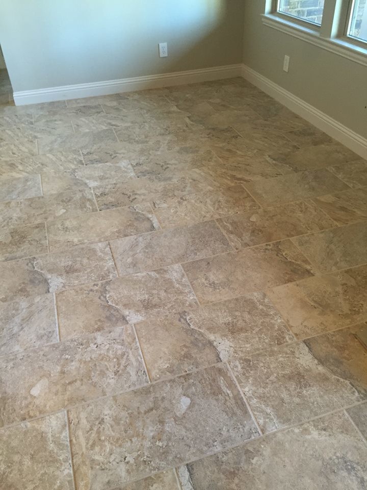 Inspiration for a large transitional ceramic tile kitchen/dining room combo remodel in Dallas