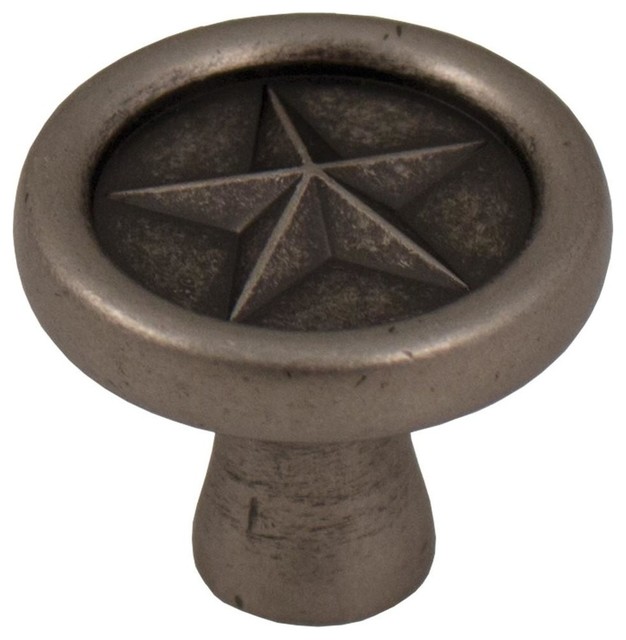 9370Wn Texas Star Knob * Weathered Nickel Southwestern And