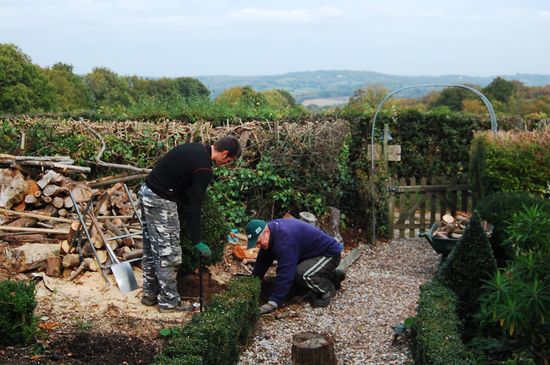 Progress 2009 - building box hedge lawn