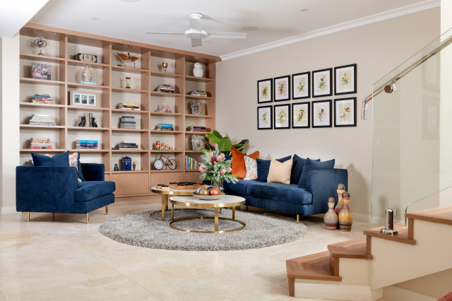 Pre and Post Construction - Lesmurdie contemporary-living-room
