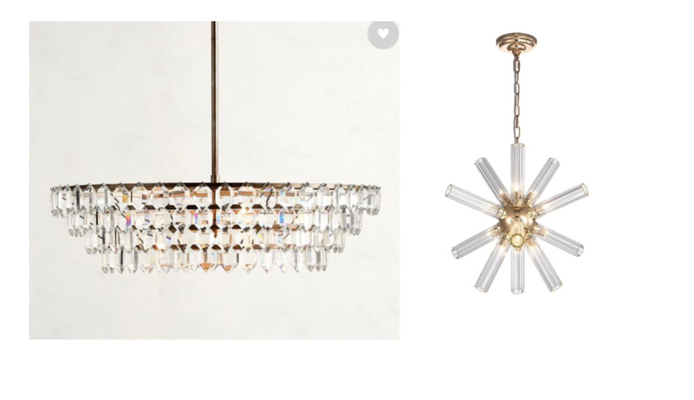 pottery barn alma crystal chandelier