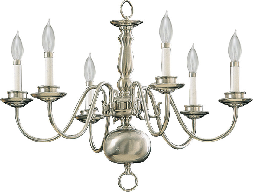 QUORUM IBS-208 6-Light chandelier,Satin Nickel