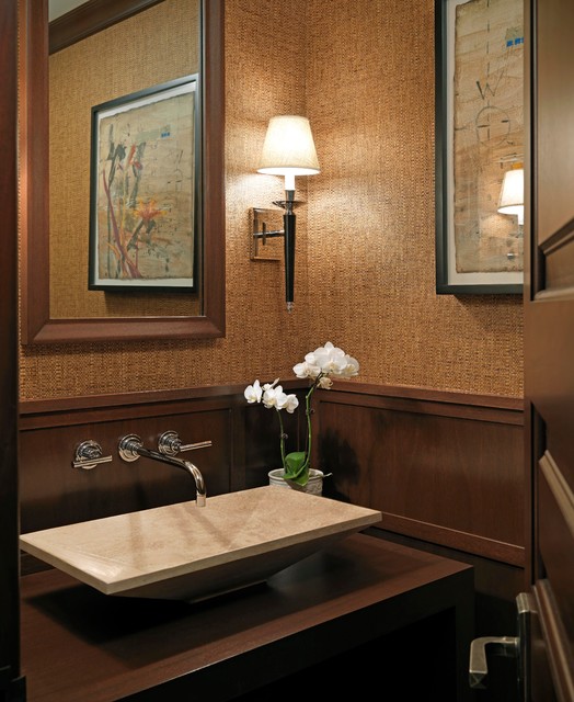 Wellesley Shingle Style - Victorian - Powder Room - Boston - by KISTLER
