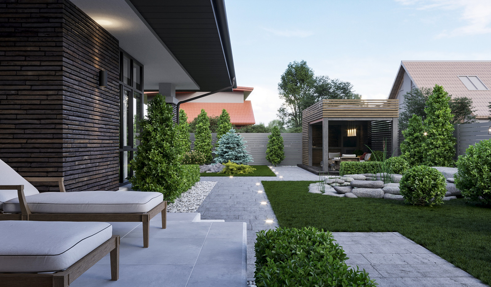 Проект дома в стиле прерий (Райта)