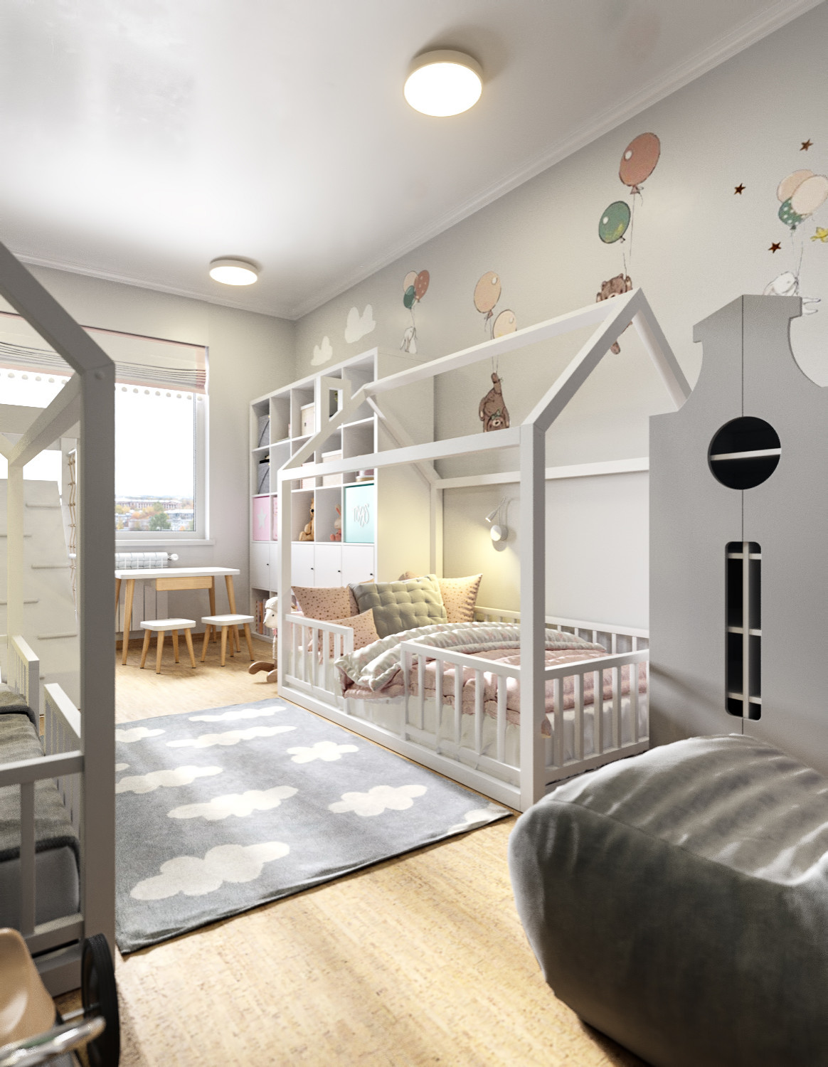 Комната для двойняшек 3 года