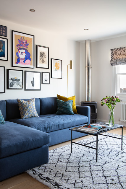 Houzz Tour: Colour and Texture Liven Up a Bland Apartment | Houzz UK