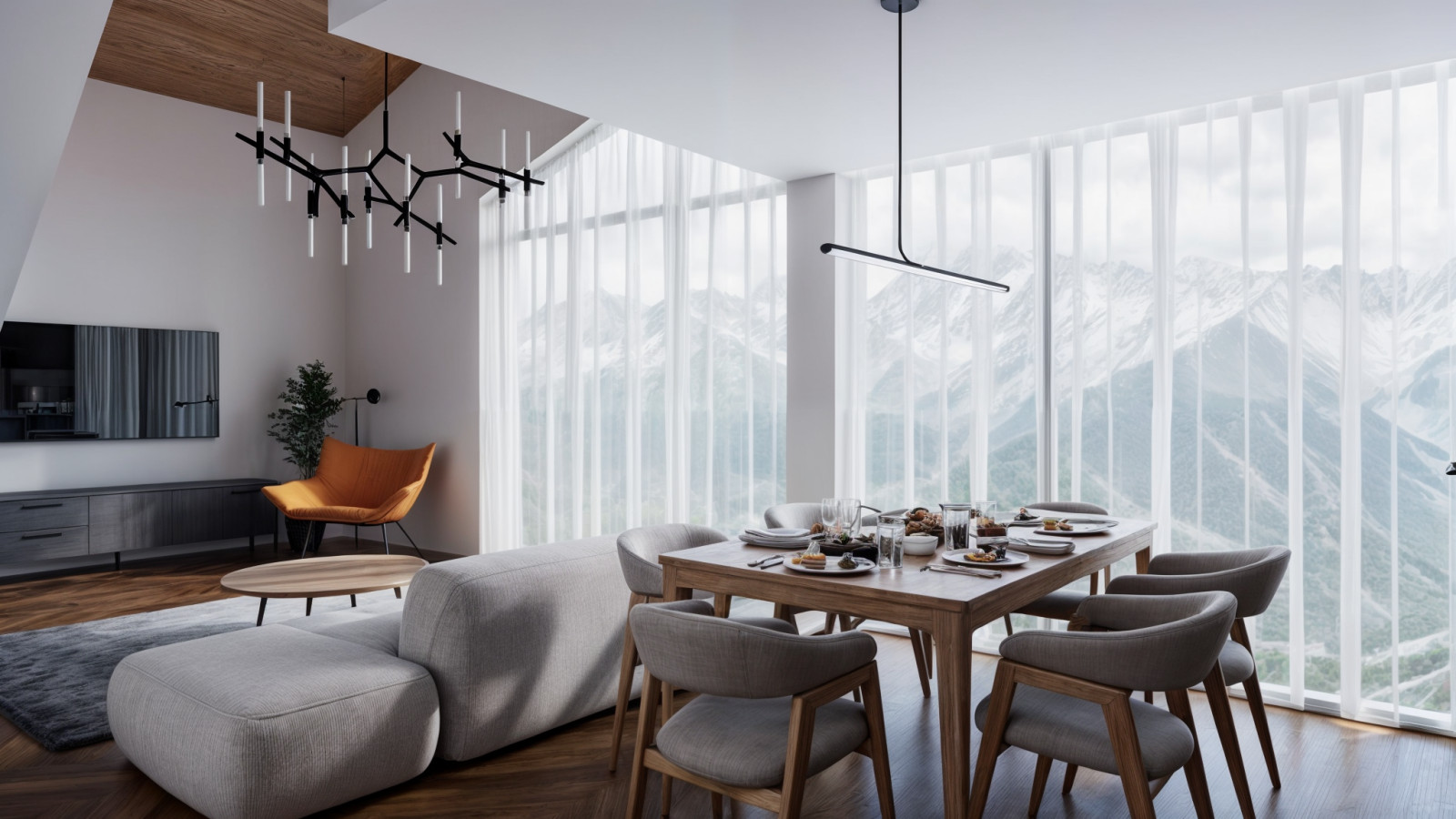 Проект 2-х уровневых апартаментов