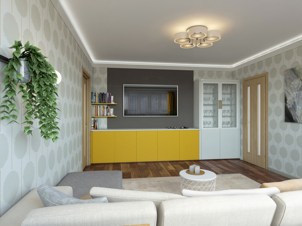 Проект квартиры, где хозяева думали, что им нравится бежевый цвет в интерьере