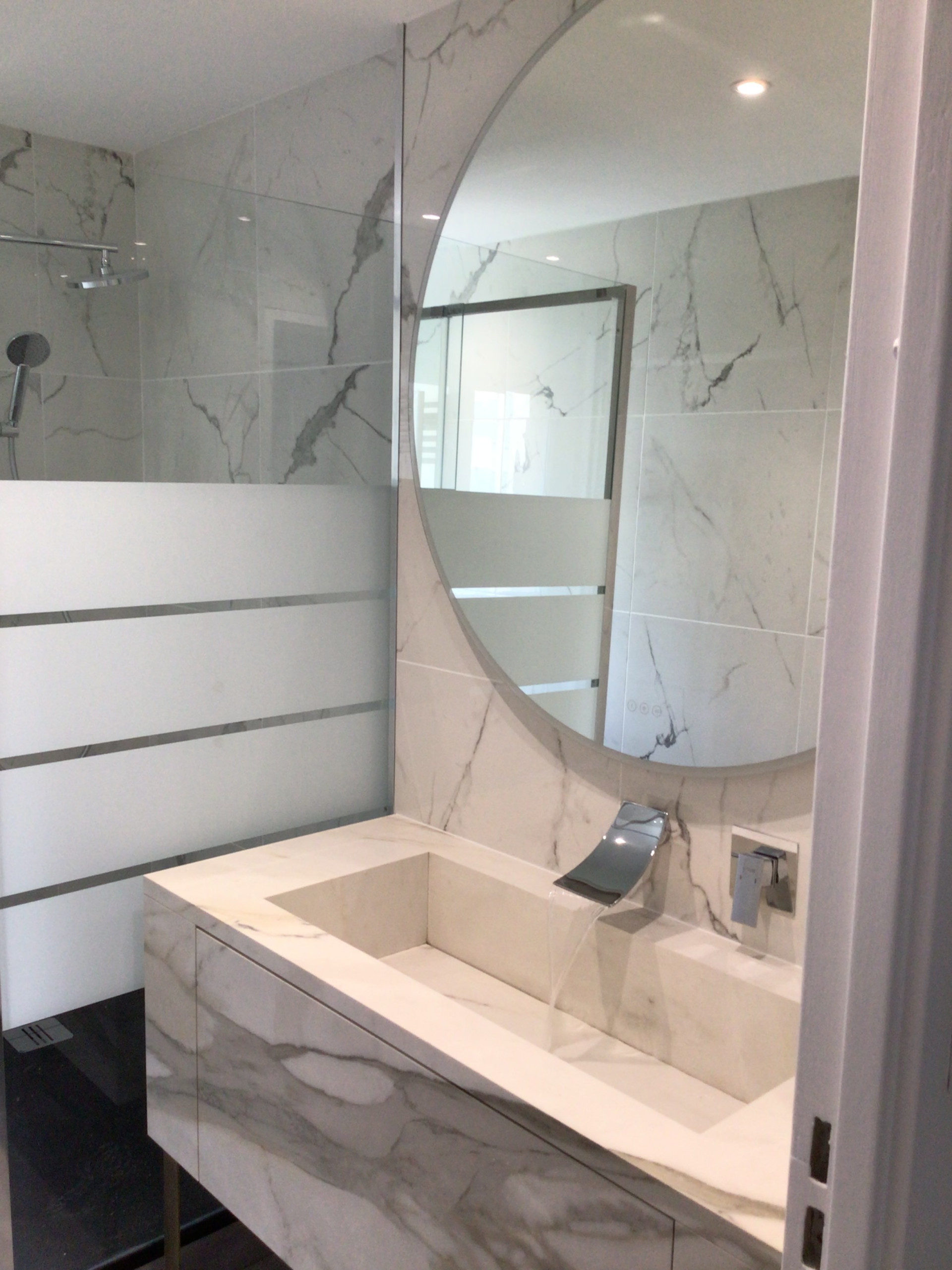 Réalisation d’une salle de bain en marbre