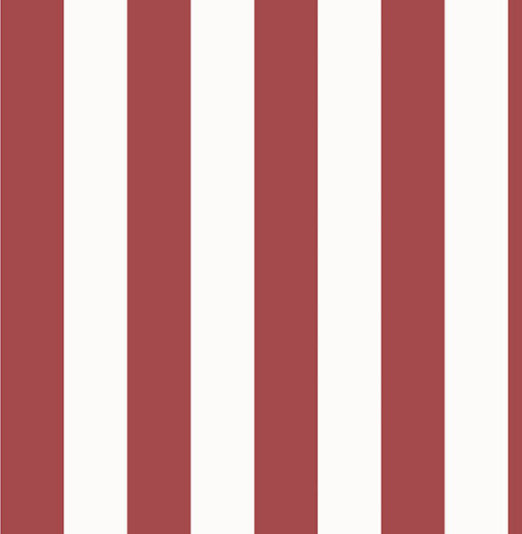 Vertical Stripe Wallpaper, Red and White, Bolt