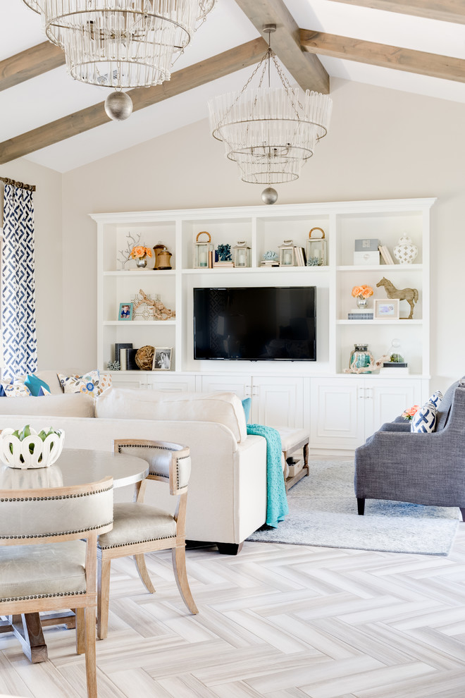 Home design - large transitional home design idea in Phoenix
