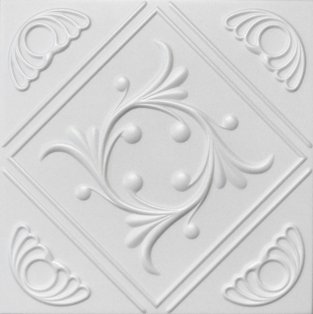 20 X20 Styrofoam Glue Up Ceiling Tiles R2w Ultra Pure White Behr Satin