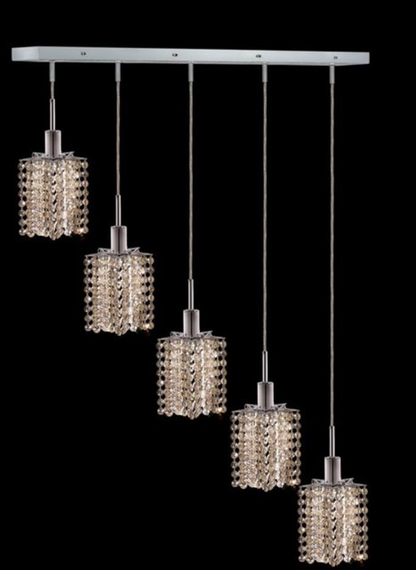 Elegant Lighting 1285D-O-P-GT/RC Pendant from the Mini Collection